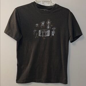 Banana Republic Dark Gray Graphic Tee - S